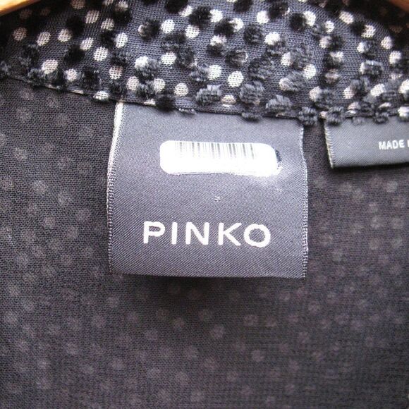 Pinko Silk Blend  Ruffle Trim Mini Dress - Picture 10 of 12